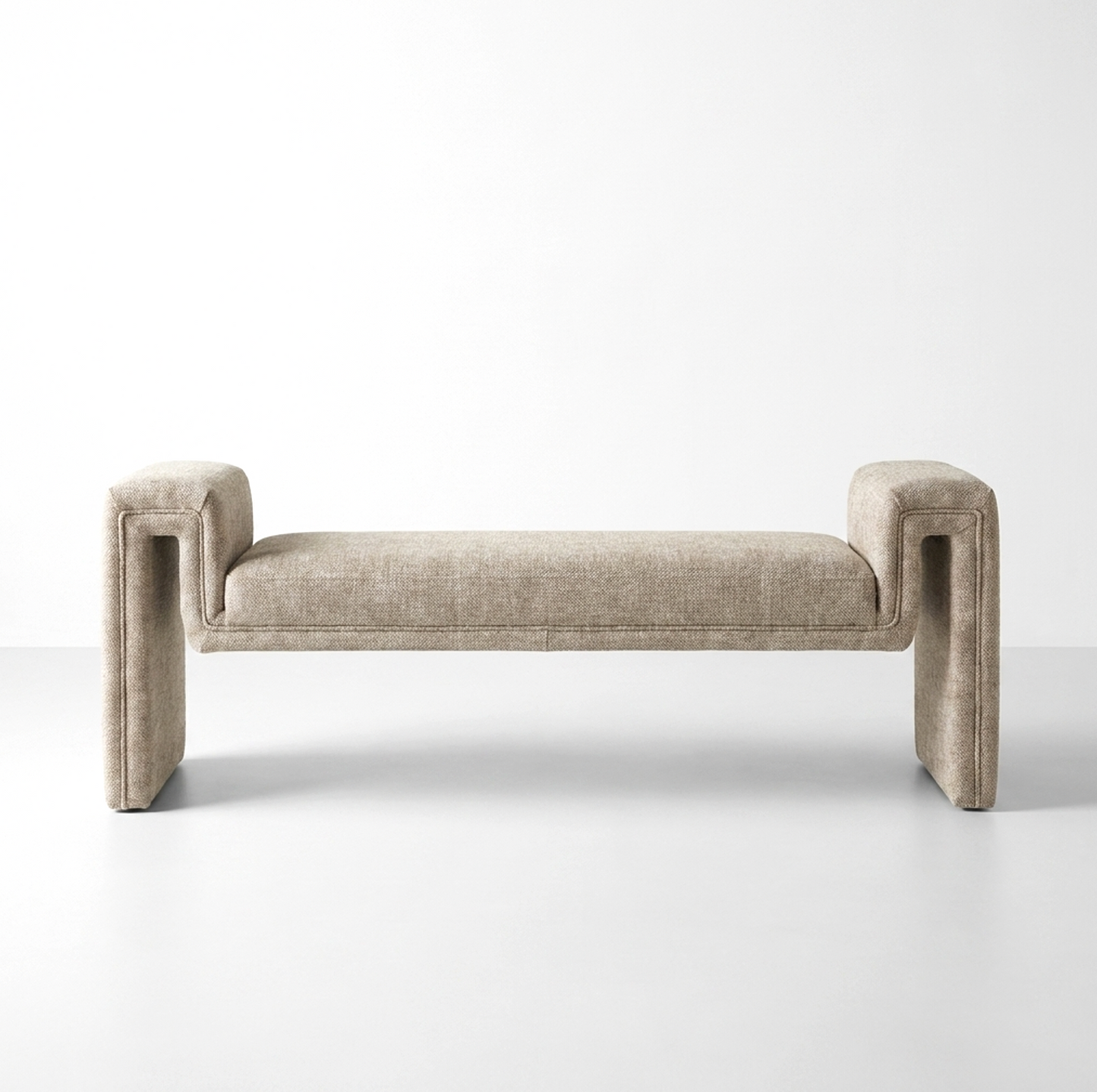 Solace Textured Bench - Natural Taupe