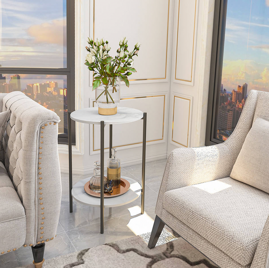 Marble Stone Side Table