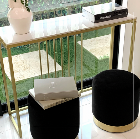 Halo Hallway Console Table - Gold