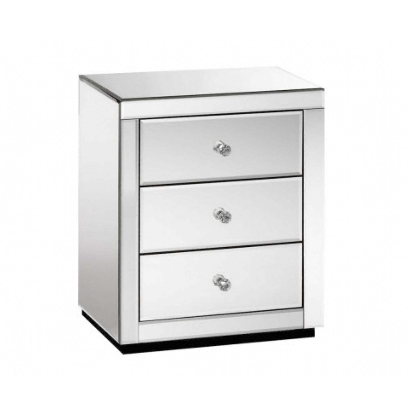 Crystal Mirrored Bedside Table – Designer mirror by Interior Ave