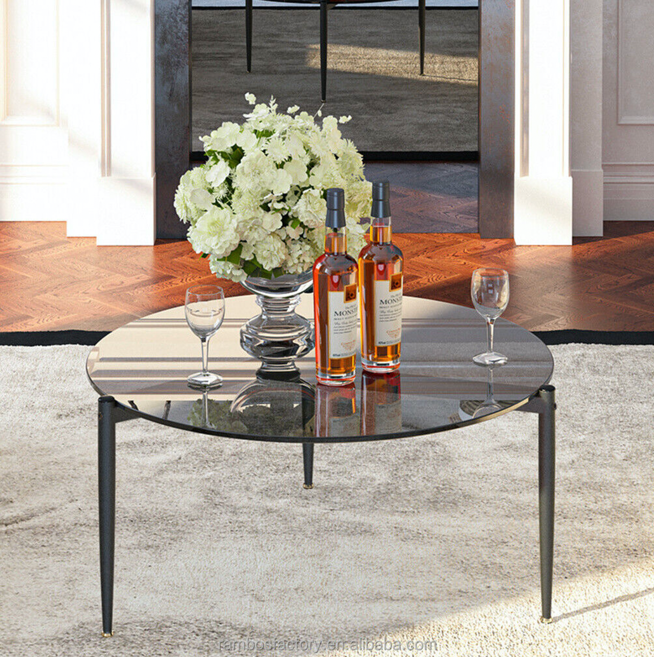 Cocktail - Glass Nested Coffee Table Set