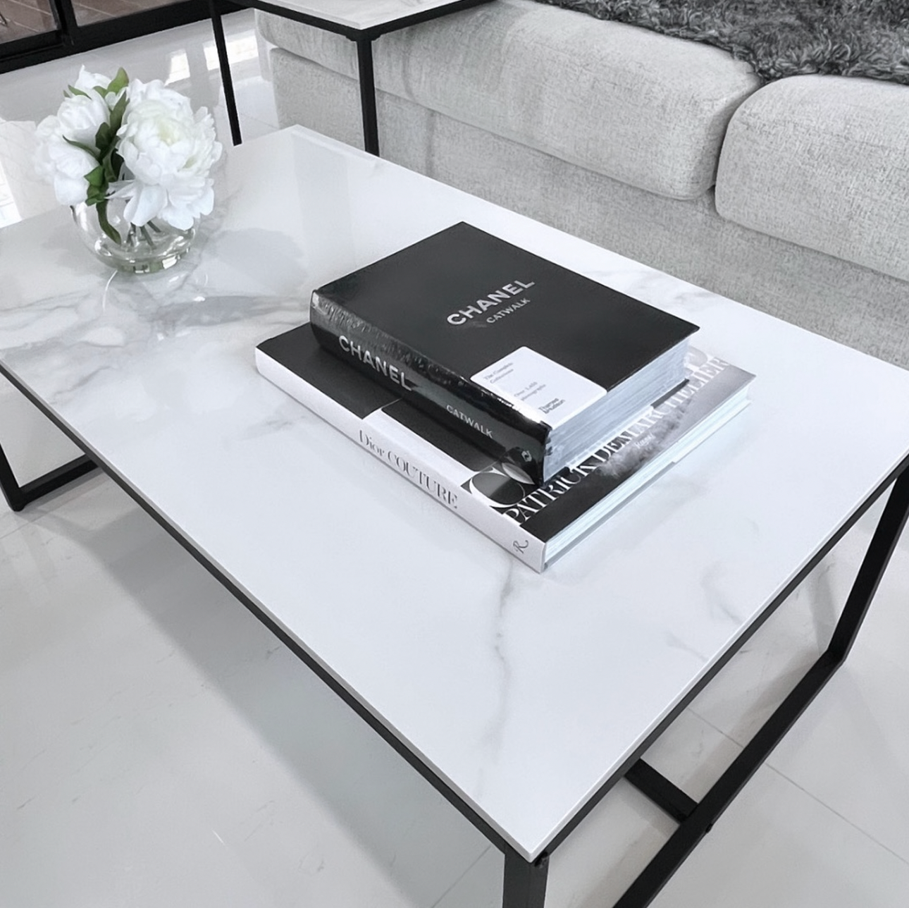 Monaco Coffee Table - White Marble Stone