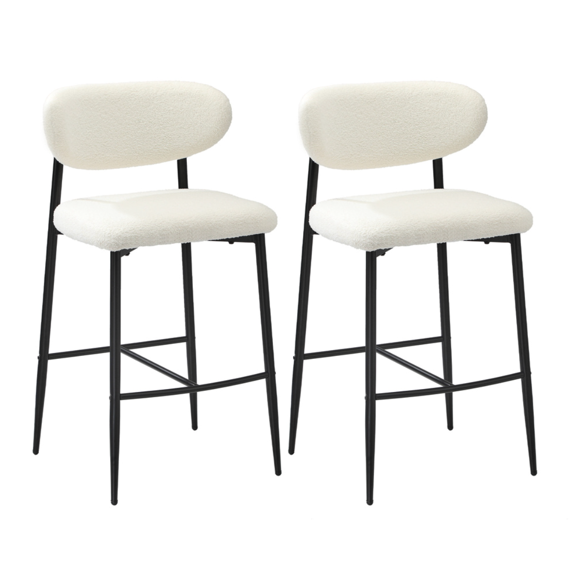 Neo Boucle Bar Stool - Set of Two – modern bar stool by Interior Ave