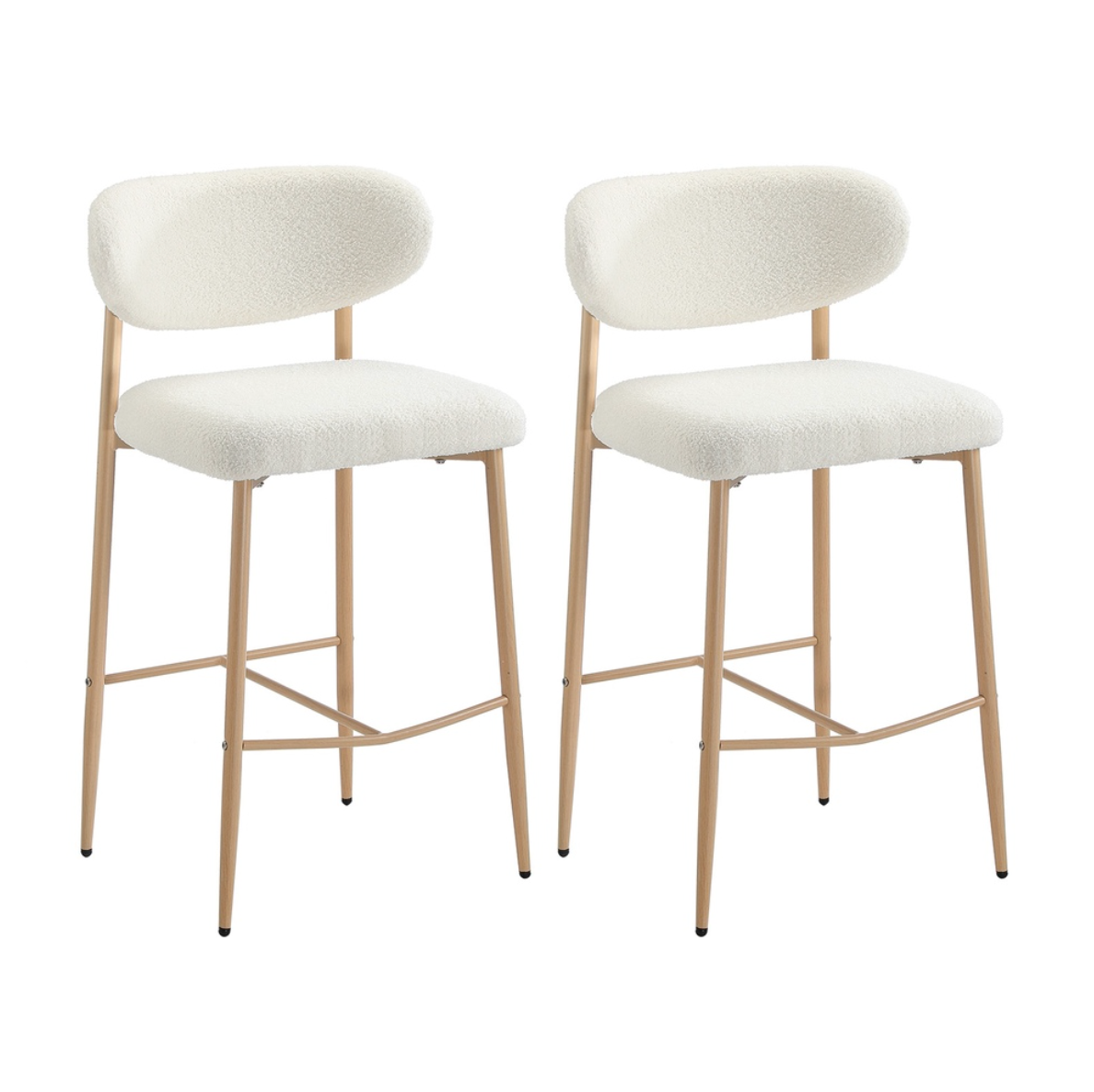 Neo Boucle Bar Stool - Set of Two – modern bar stool by Interior Ave