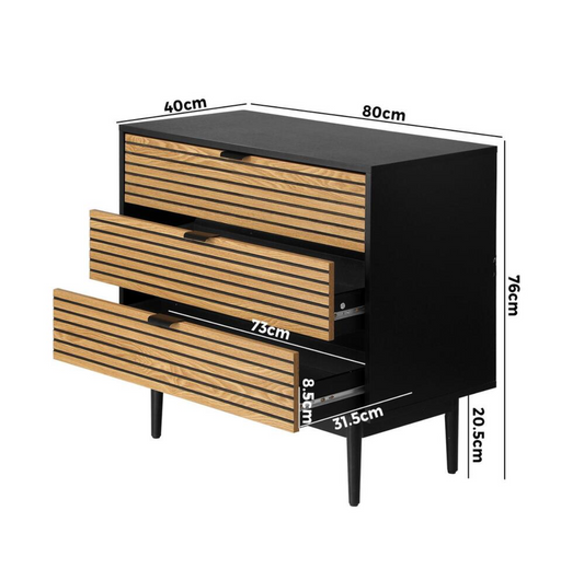 Ines 3 Drawer Dresser
