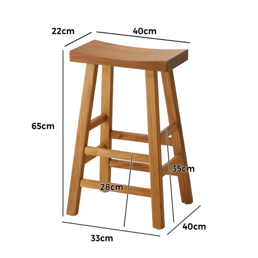 Zion Bar Stool - Natural