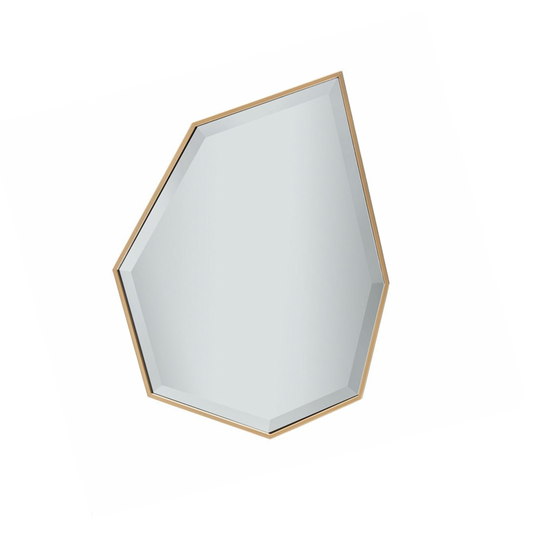 Azure Teardrop Mirror – Gold Framed Decorative Wall Mirror
