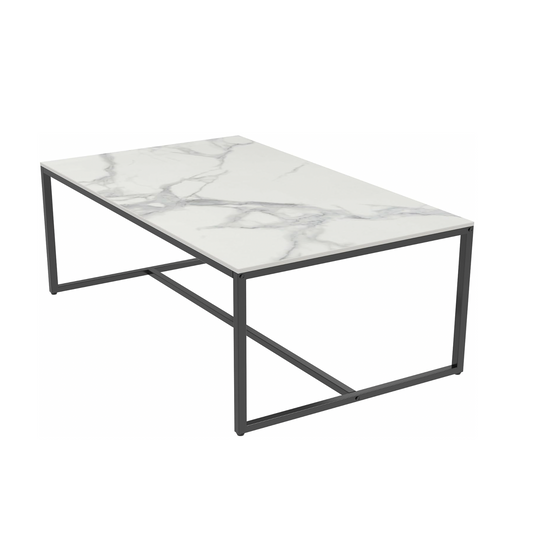 Monaco Coffee Table - White Marble Stone – premium furniture by Interior Ave