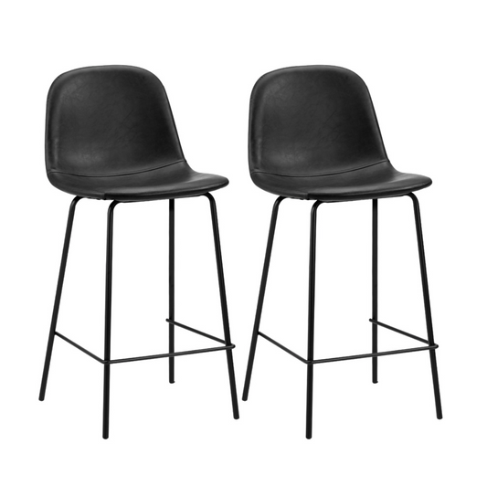 Marlo Bar Stool – Black – Set of Two