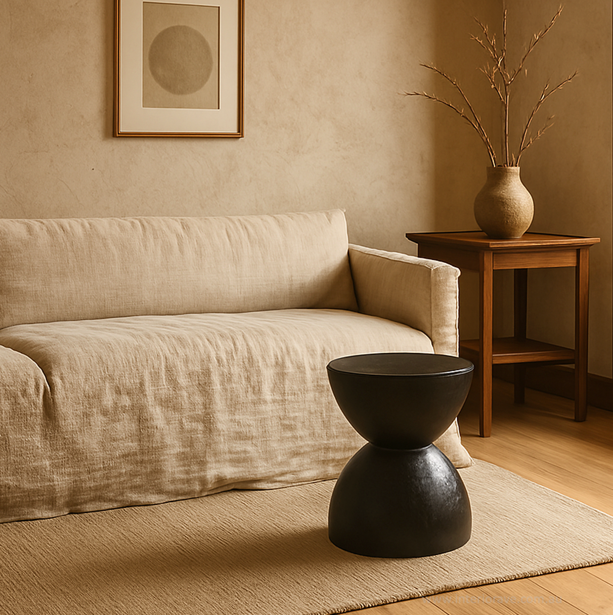 Belina Side Table - Black – premium furniture by Interior Ave