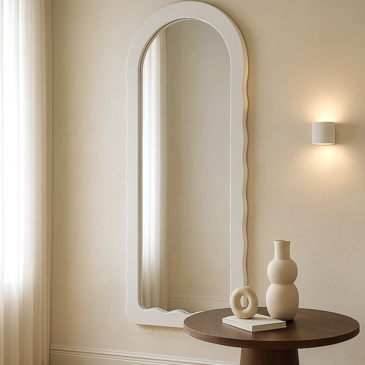 Luna White Mirror – Arched Full Length Mirror