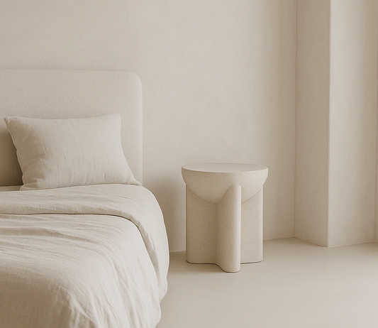 Zelda Sculptural Stone Side Table – Furniture Hire