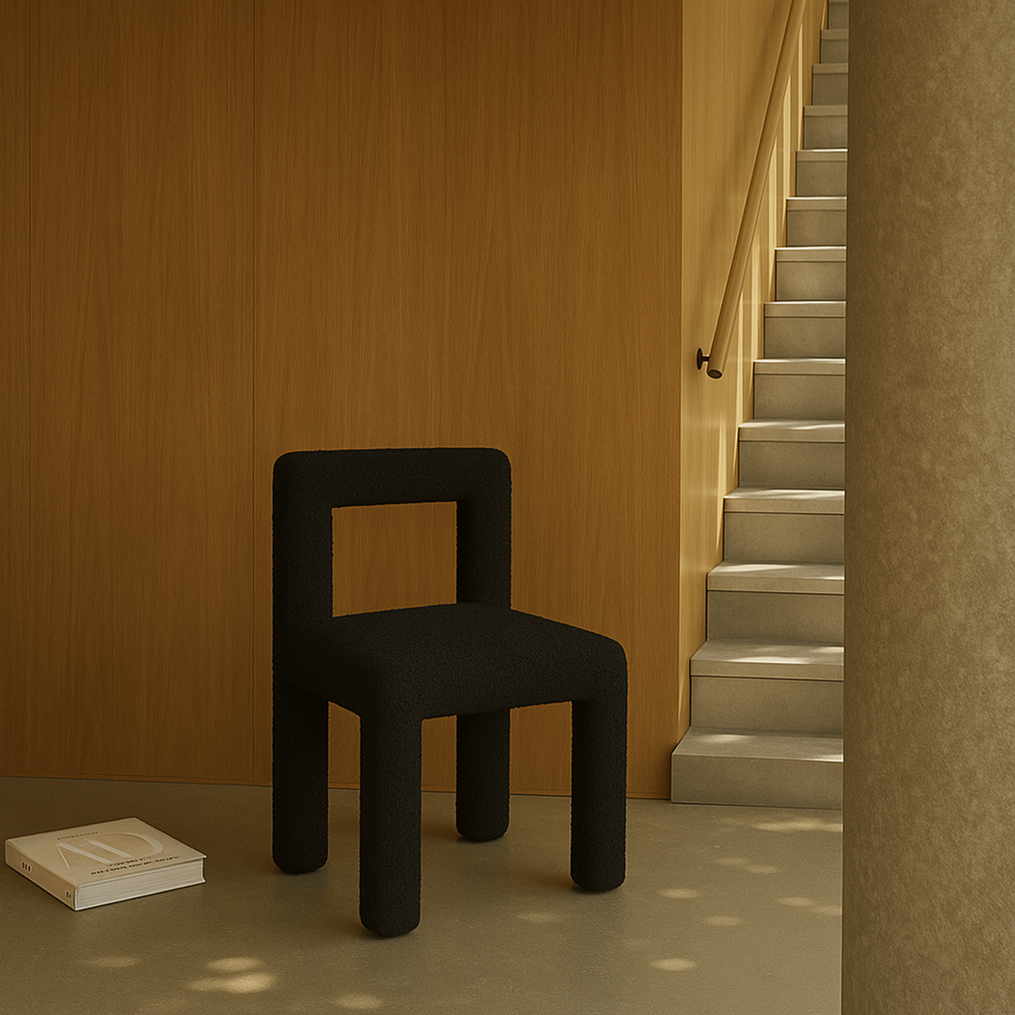 Forma Dining Chair - Black Boucle