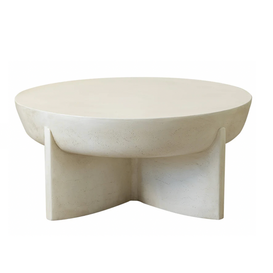 Zelda Stone Coffee Table - Sand – premium furniture by Interior Ave