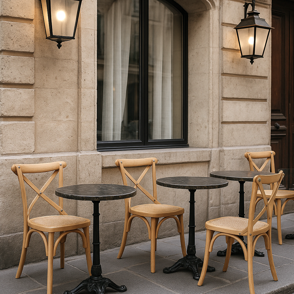 Cross Back Dining Chair - Natural - Set of Two – luxury accent chair by Interior Ave