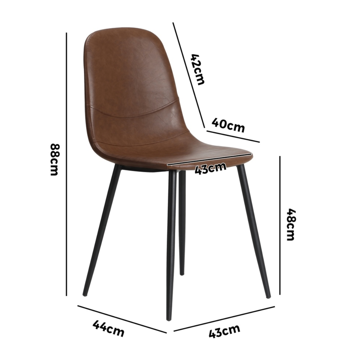 Laos Dining Chair - Brown - premium furniture by Interior Ave