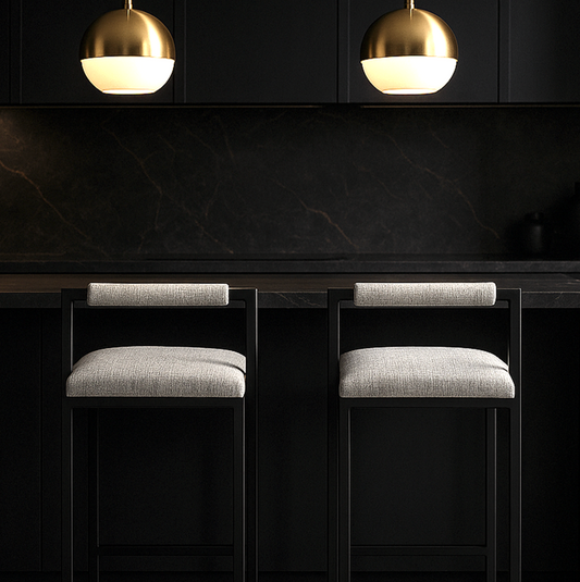 La Maison Bar Stool - Frosted Grey - premium furniture by Interior Ave