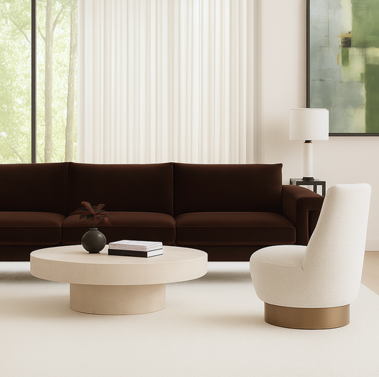 Peru 3 Seater Sofa - Espresso Velvet