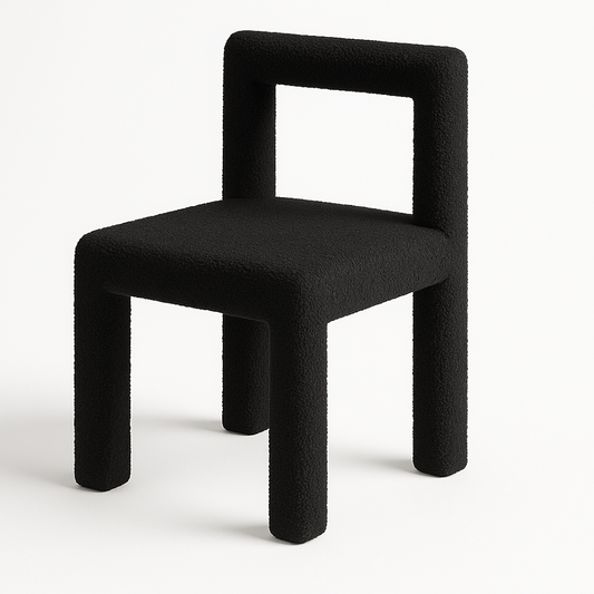 Forma Black Boucle Dining Chair – furniture piece by Interior Ave