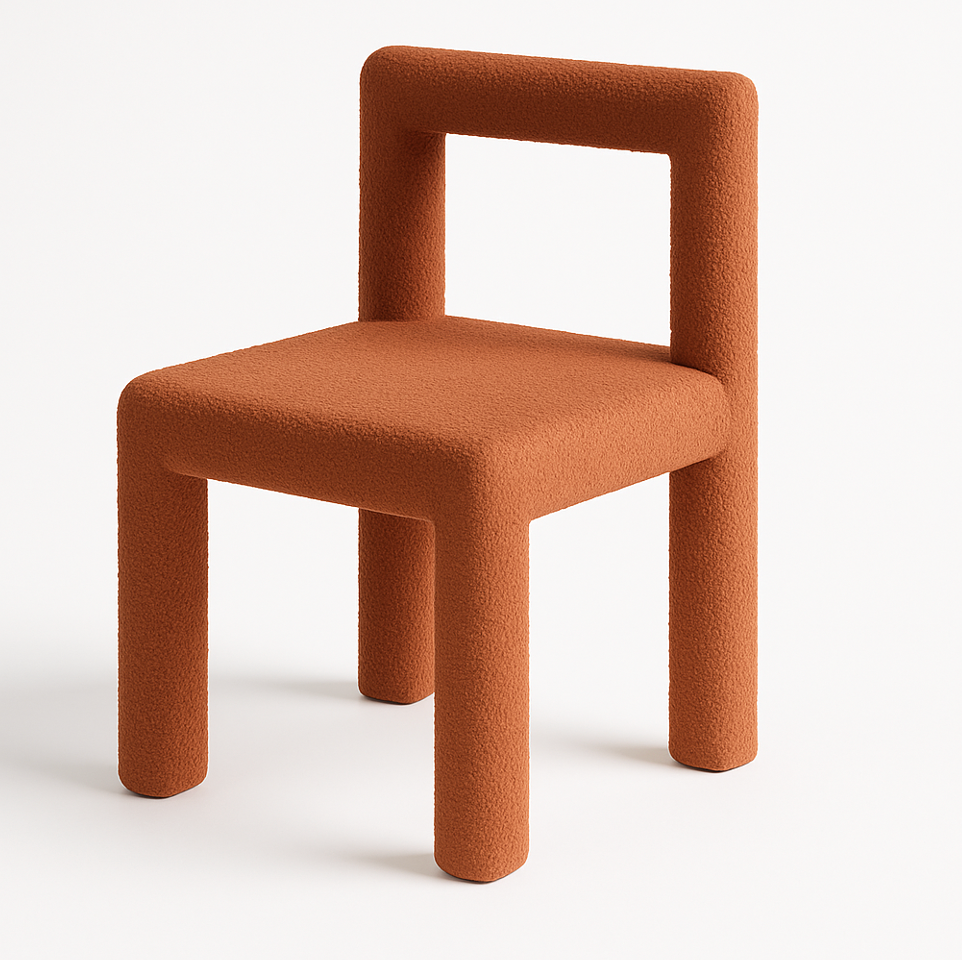 Forma Terracota Boucle Dining Chair – furniture piece by Interior Ave