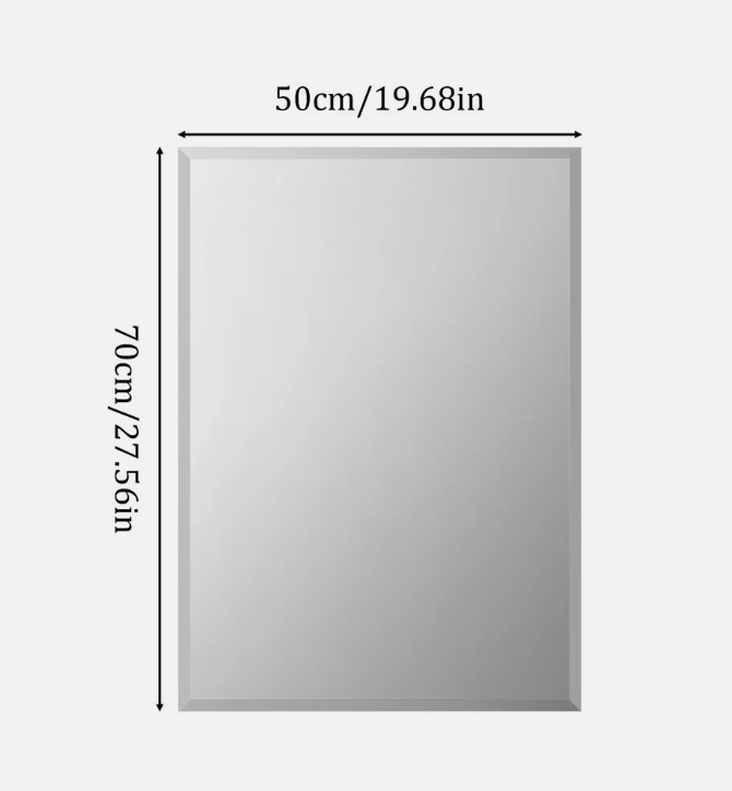 Regent Rectangle Frameless Wall Mirror