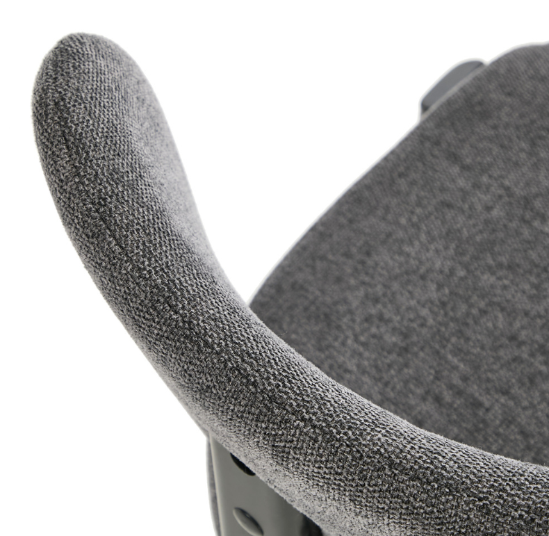 Cali Fabric Dining Chair - Charcoal - Set of Two