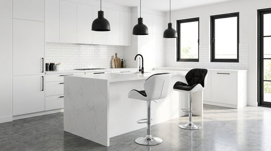 Top Deck Bar Stool - Black & White (Set of 2)