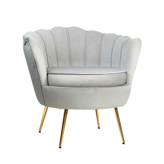Shell Accent Chair - Soft Grey – furniture piece by Interior Ave