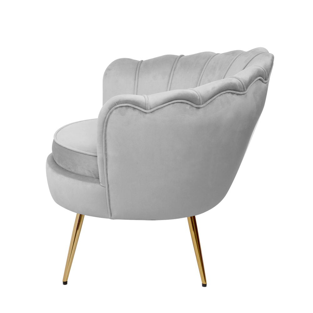 Shell Accent Chair - Soft Grey – furniture piece by Interior Ave