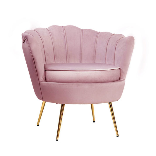 Shell Accent Chair - Pink – furniture piece by Interior Ave