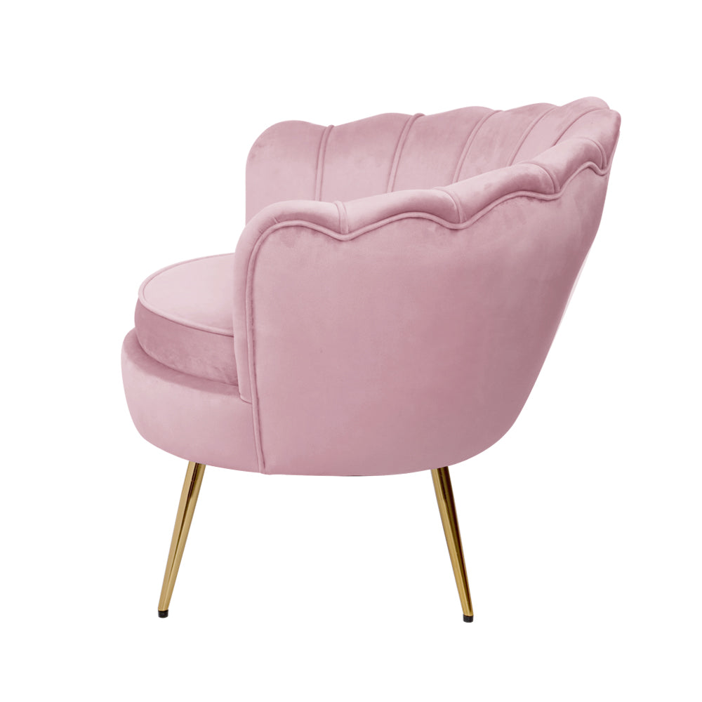 Shell Accent Chair - Pink – furniture piece by Interior Ave