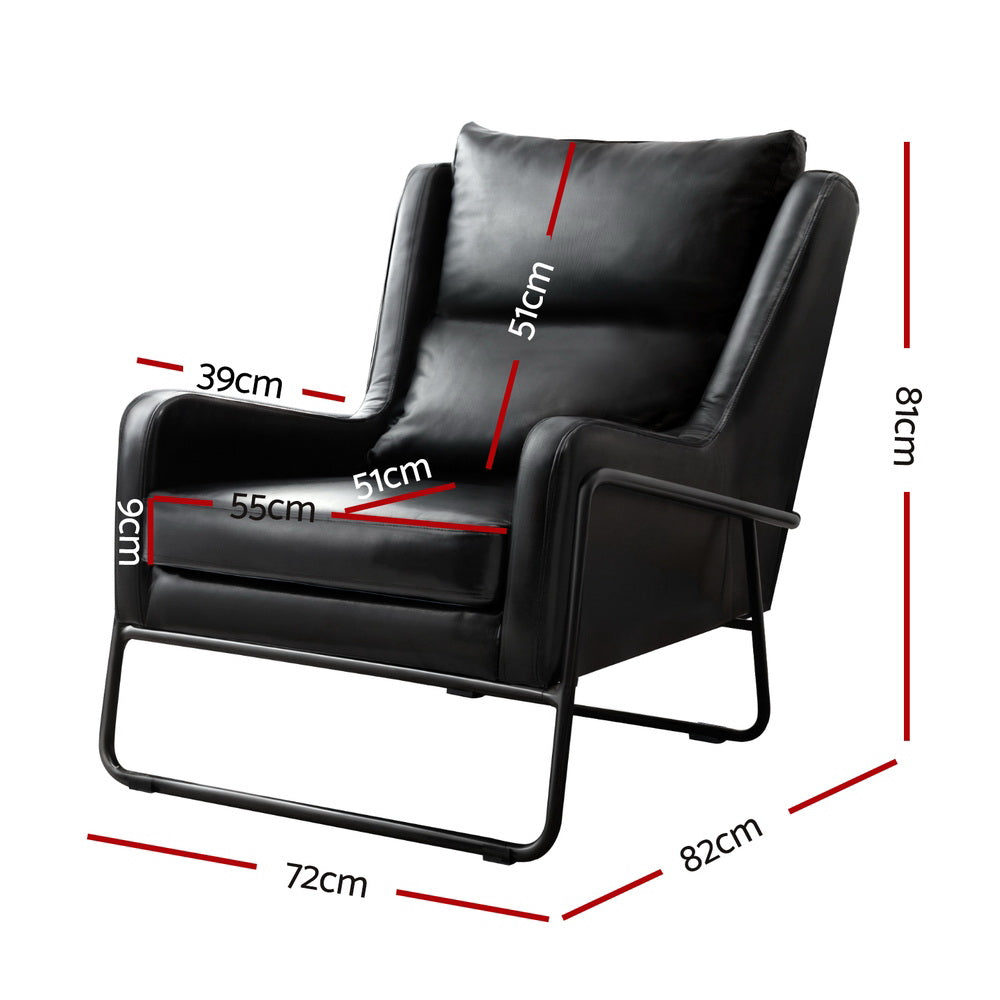 Black Wingback Armchair – modern armchair by Interior Ave
