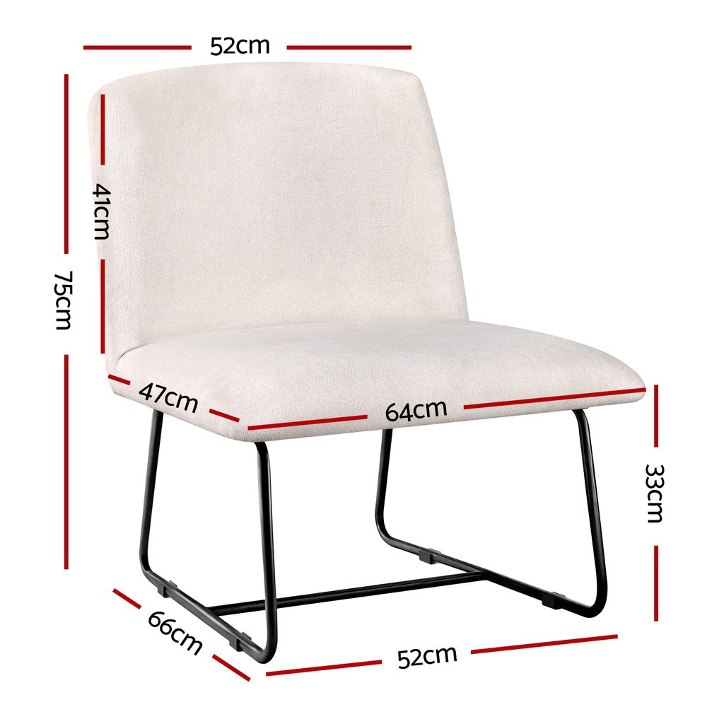 Kiara Cross Leg - Ivory – furniture piece by Interior Ave