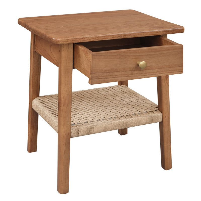 Kaisa Bedside Table - Almond