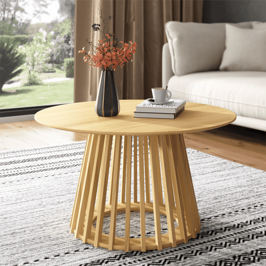Haven Silhouette Coffee Table - 80cm - Natural – premium furniture by Interior Ave