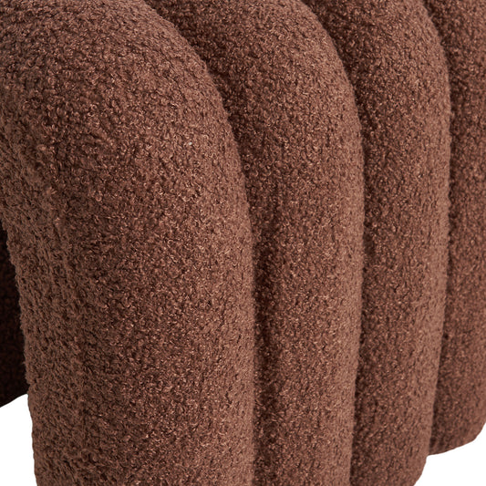 Calista Teddy Arch Ottoman - Chocolate - Set of Two – modern ottoman or footstool by Interior Ave