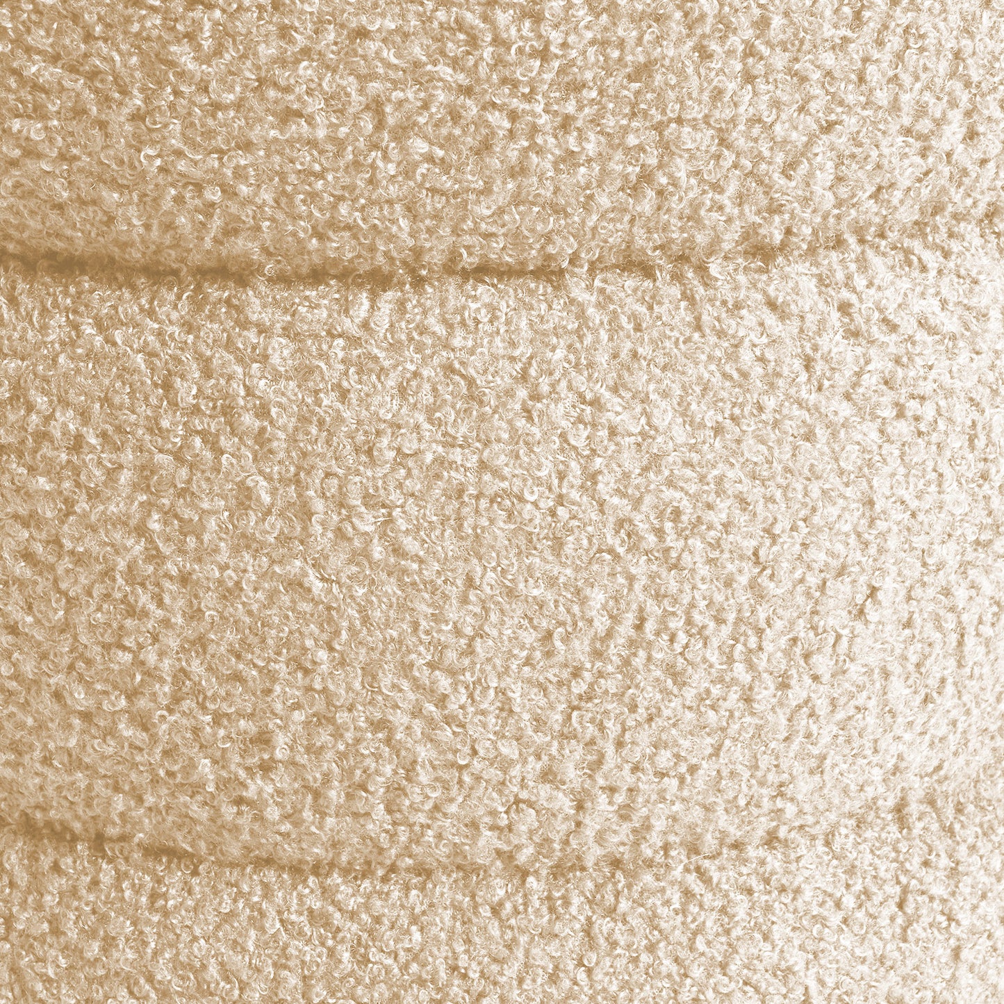 Calista Round Teddy Ottoman - Beige – modern ottoman or footstool by Interior Ave