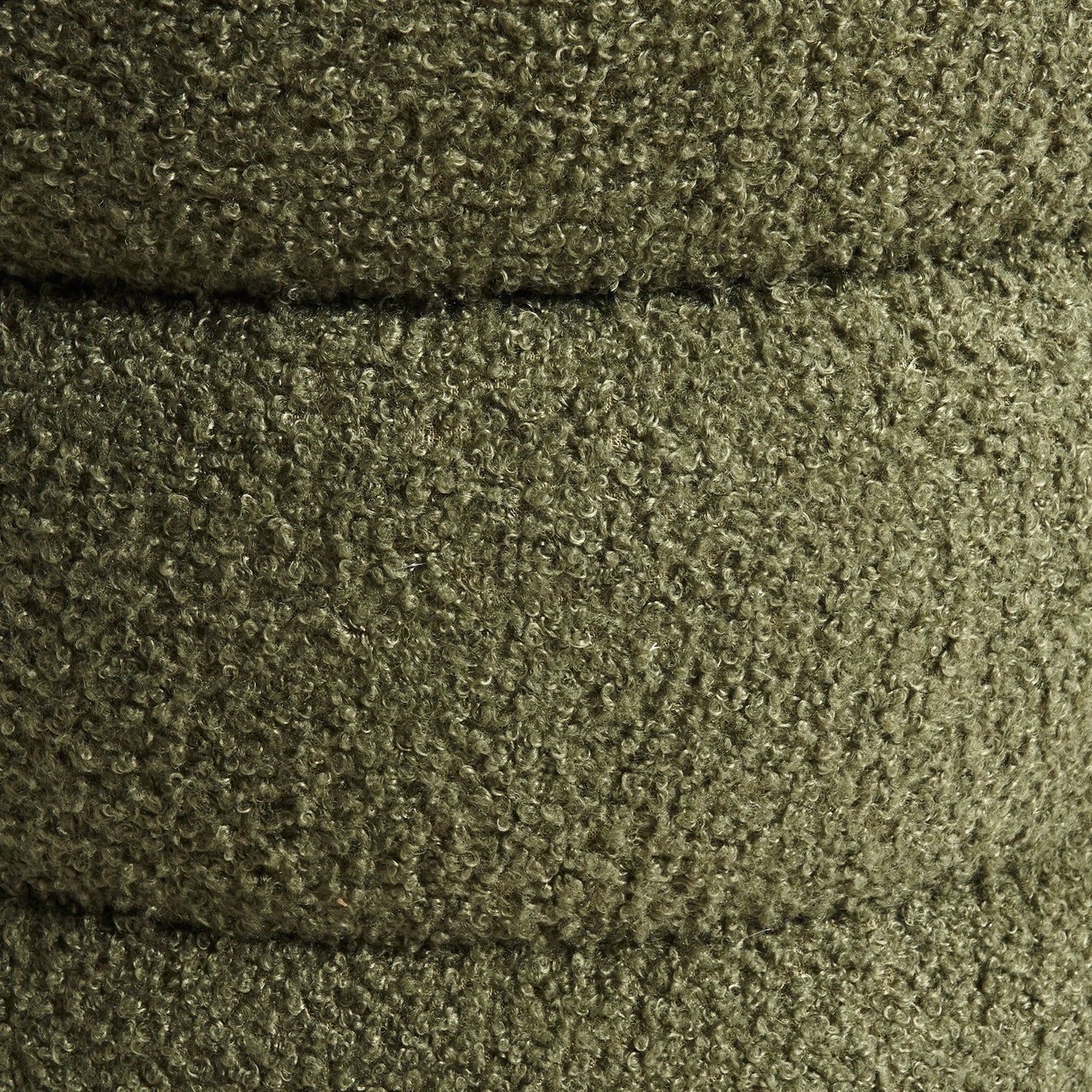 Calista Round Teddy Ottoman - Green – modern ottoman or footstool by Interior Ave