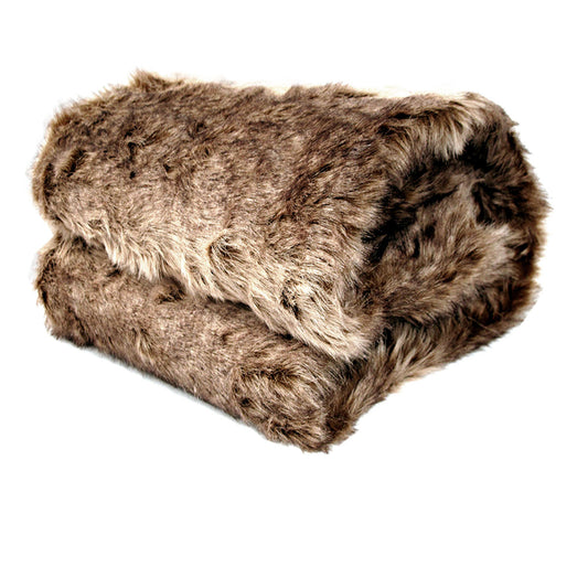 Wolf Faux Fur Throw – premium furniture by Interior Ave