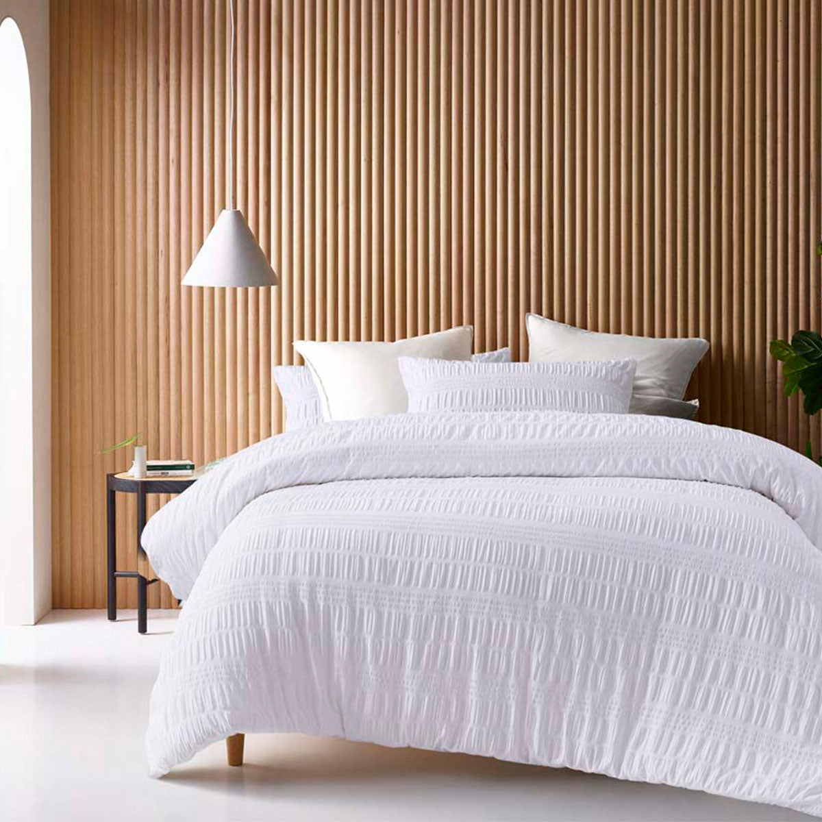 White Cotton Quilt Cover Set - Single – premium furniture by Interior Ave