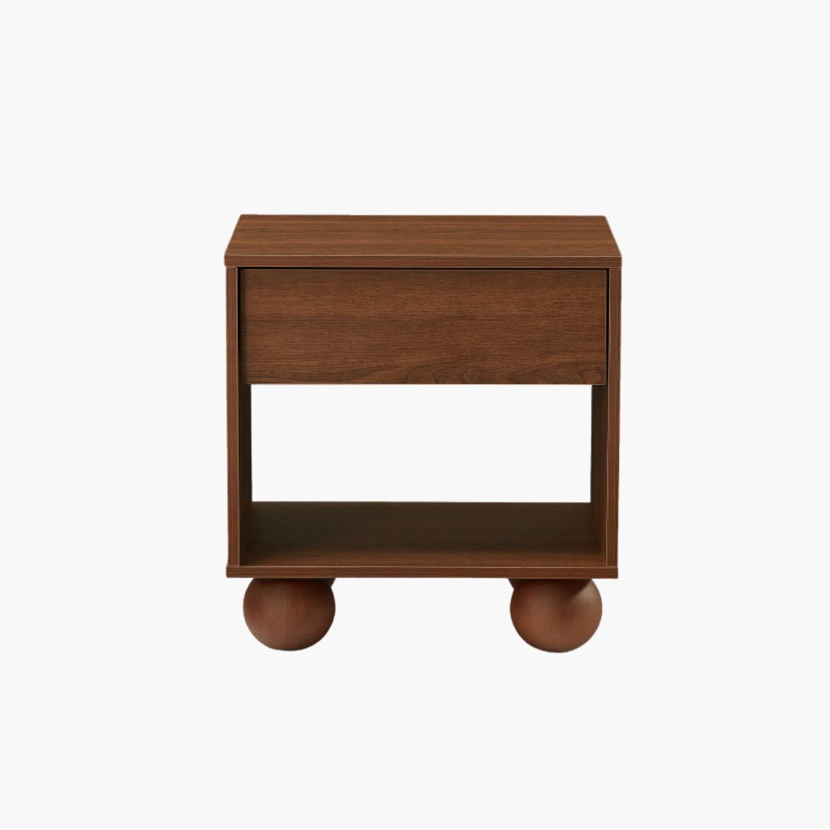 Japandi Bedside Table - Walnut