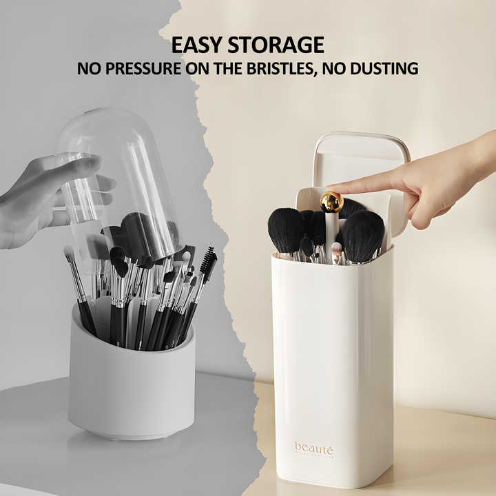 Black and Gold Makeup Brush Holder