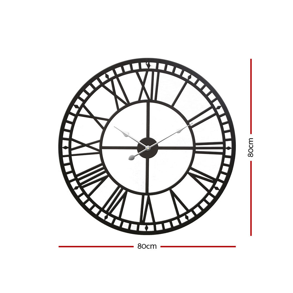 Large Roman Numeral Wall Clock - 80cm