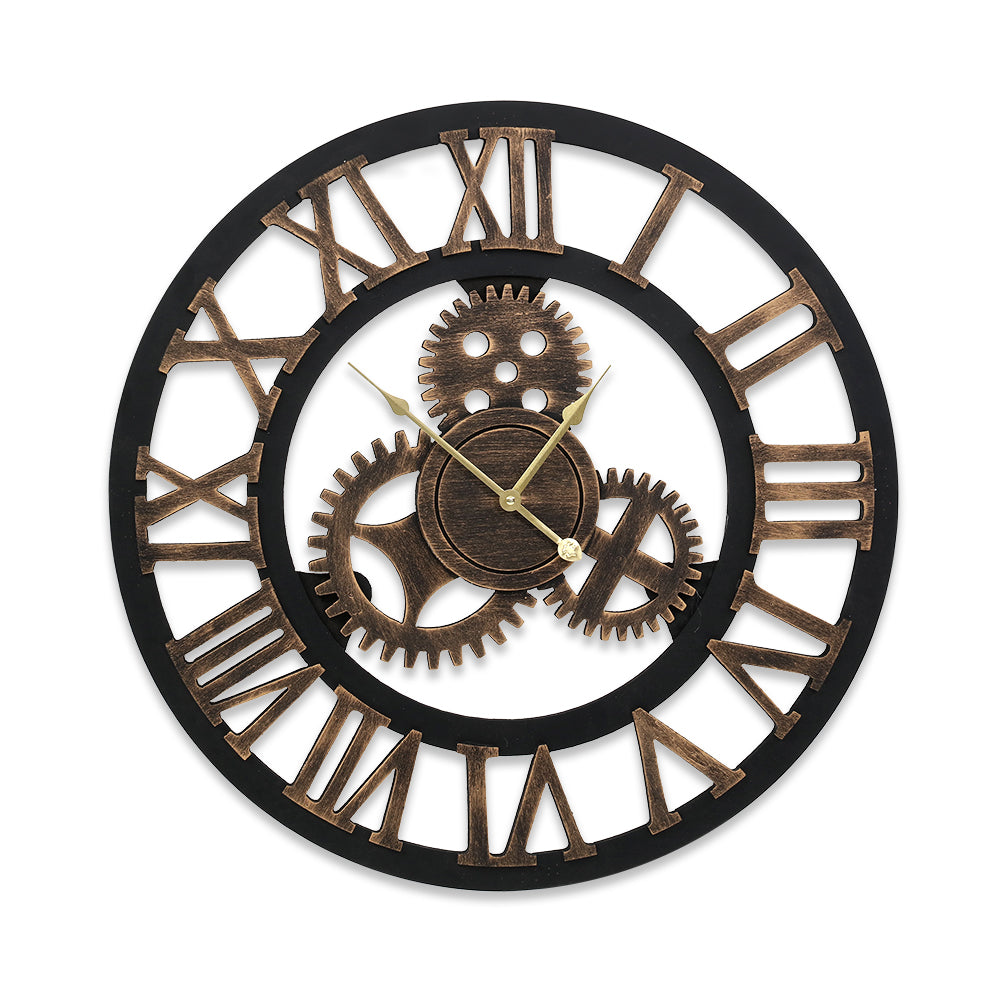 Large Industrial Steampunk Wall Clock - 60cm