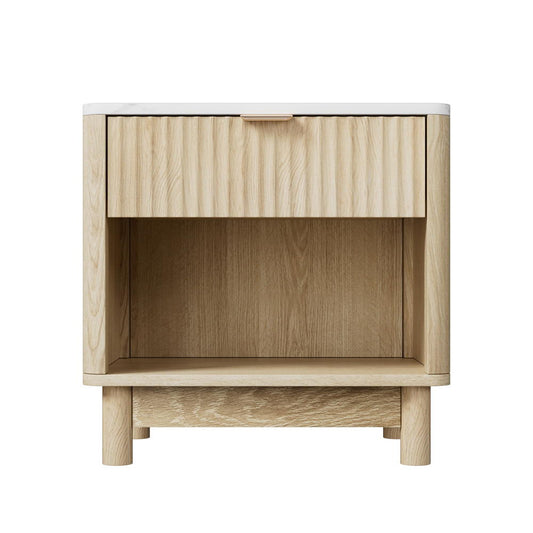 Blanc Bedside Table - Natural