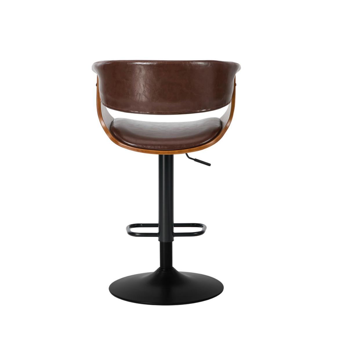 Brentwood Bar Stool - Black + Brown Set of Two