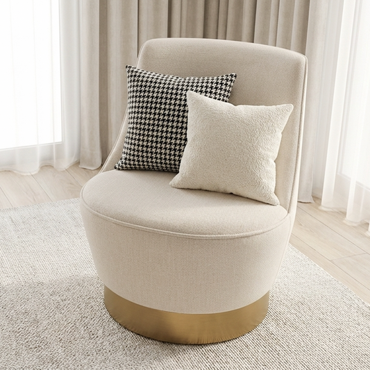Chateau Swivel Accent Chair - Vanilla Oat