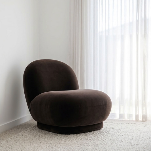 Cloud Swivel Occasional Chair - Espresso