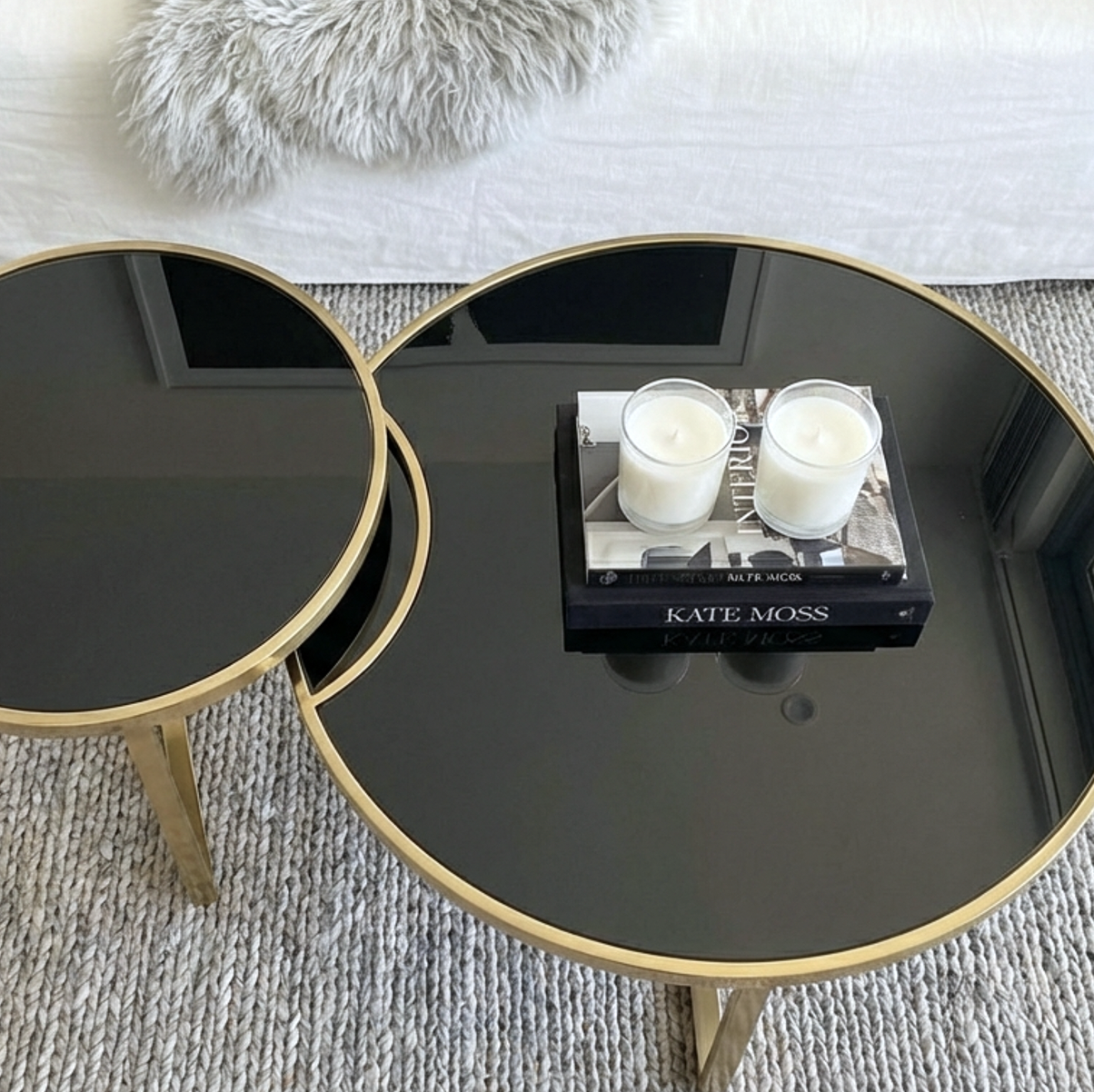 Giselle Black Coffee Table Set