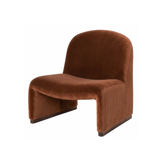 Haven Curved Armchair – Chestnut